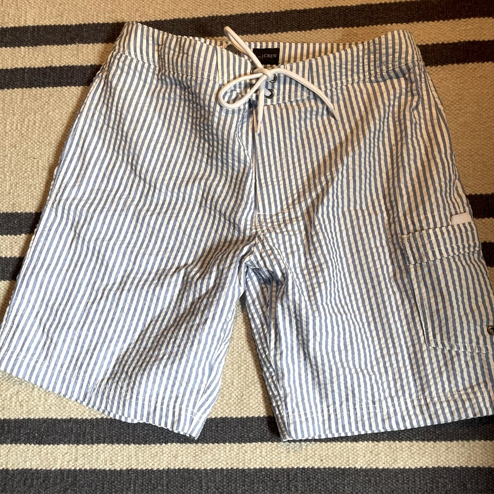 Men’s Seersucker Swim Trunks - 9” J. Crew